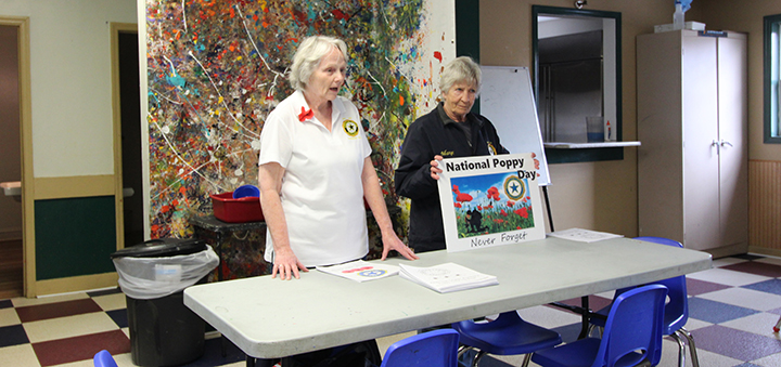 Legion Auxiliary teaches children the history of red poppies